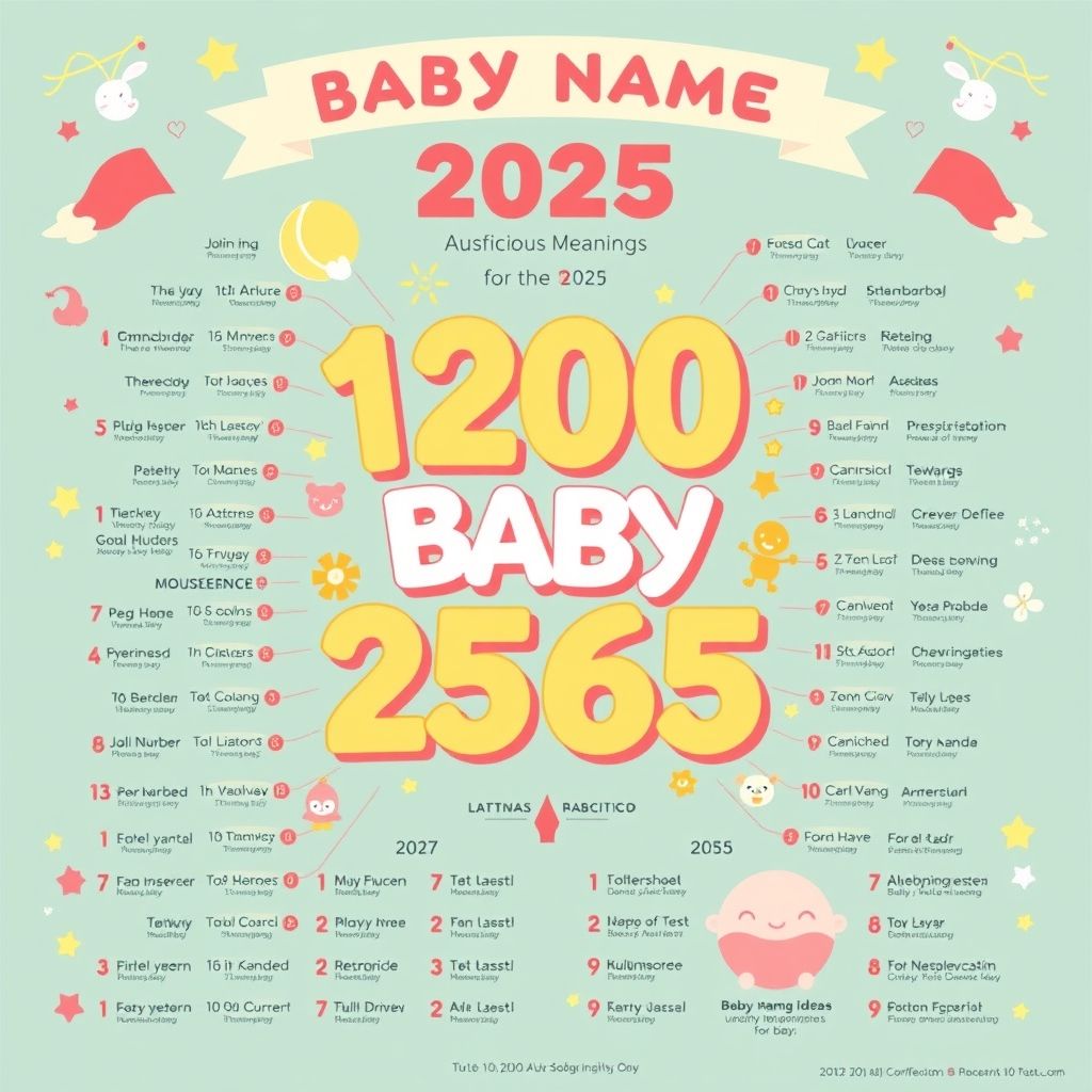 1200 ไอเดียตั้งชื่อลูก พร้อมความหมายมงคลปี 2568